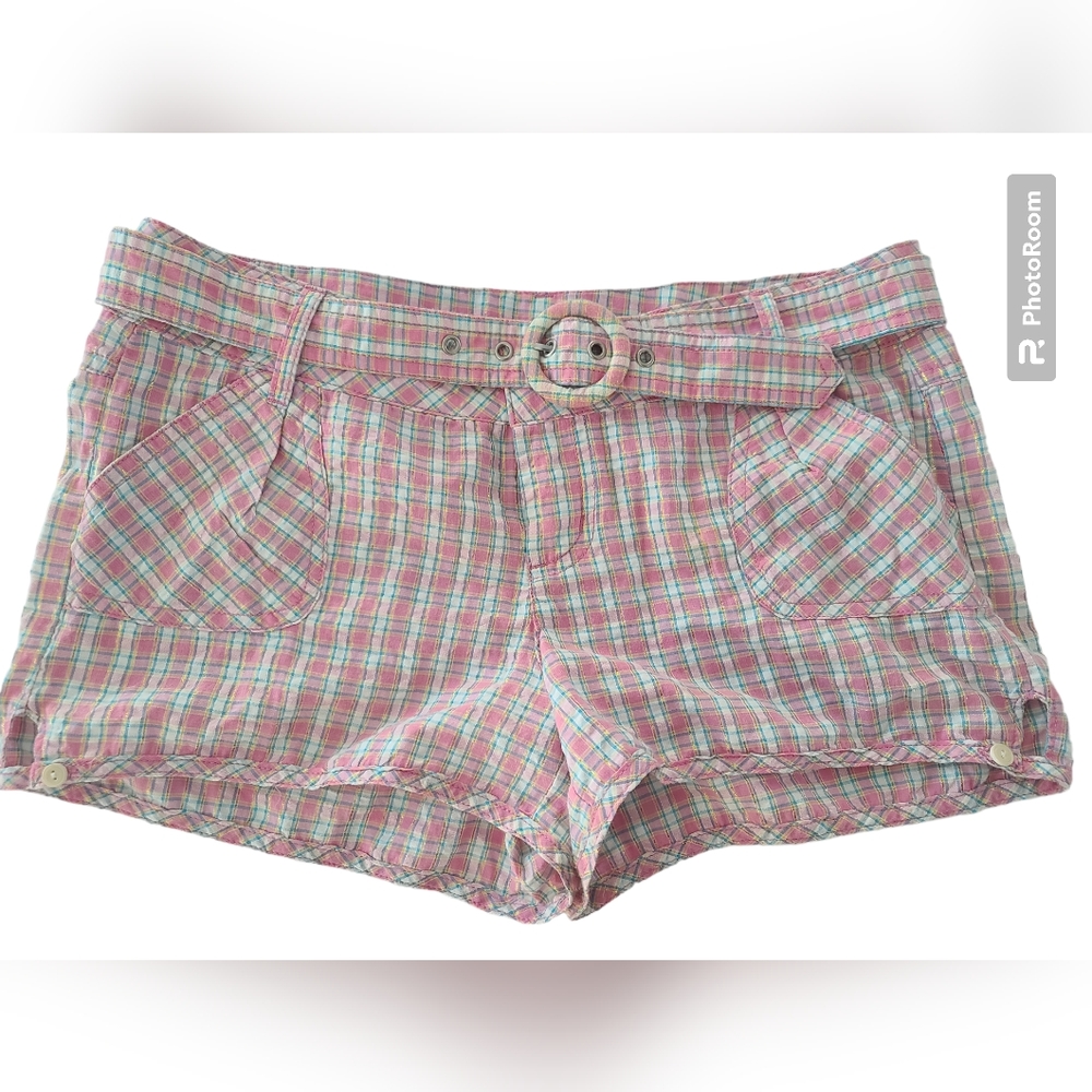 No Boundaries Womens Plaid Shorts Size 5